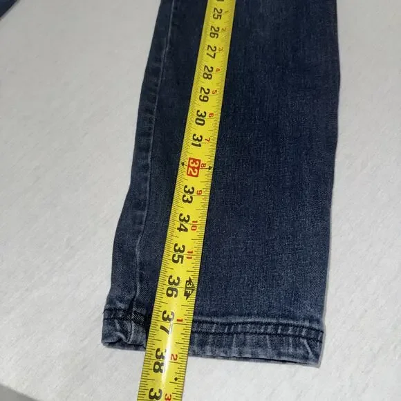 Kuhl Denim Tapered Blue Jeans Size 31x32 Indigo Dye Stretch Mid Rise - Picture 6 of 11